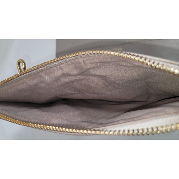 Dagne Dover Essentials Canvas Pale Gray Clutch Wallet Missing Crossbody Strap - Picture 6 of 7